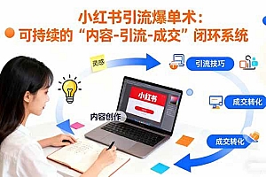 (16362期)小红书引流爆单术:构建一套低成本 可持续的“内容-引流-成交”闭环系统