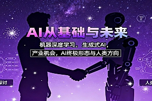 AI从基础与未来,机器深度学习,生成式AI ,产业机会,AI终极形态与人类方向