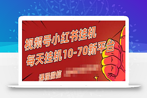 视频号小红书抖音挂机项目,小白无脑操作,按照要求来,单号每天几十米