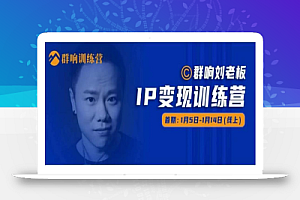 群响IP变现训练营「05期」,N多行业内幕骚操作,教你搞流量,新姿势