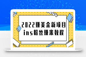 2022赚美金新项目,Instagram粉丝赚米项目【视频教程】