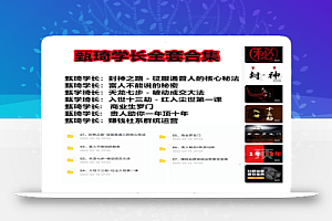 甄琦学长七套自我提升赚钱副业商业课程全套课程