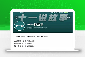 十一说故事·故事性中视频,观众快速共鸣从而快速变现的中视频玩法