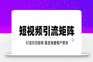 短视频引流矩阵打造,SEO+二剪裂变,效果超级好!【视频教程】