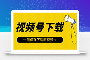 视频号视频下载神器:视频号嗅探下载器V2.0,一键保存下载原视频