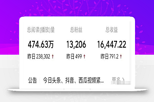 中视频计划副业项目,简单又赚钱的实操玩法,可长期操作