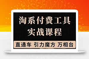 淘系付费工具实战课程【直通车、引力魔方】战略优化,实操演练(价值1299)
