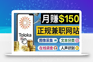 正规网络兼职赚钱平台Toloka,利用业余时间月赚150美元