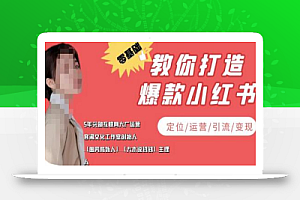 学做小红书自媒体从0到1,零基础教你打造爆款小红书(定位/运营/引流/变现)