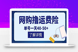 网购撸运费险项目,单号一天40-50+,实实在在能够赚到钱的项目【详细教程】