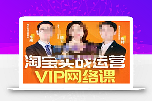 淘宝VIP线上直播课（八月完结），直通车爆款打造法，无线端权重与详情转化秘密等多套合集