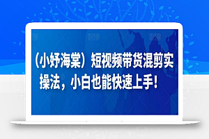 （小妤海棠）短视频带货混剪实操法，小白也能快速上手！