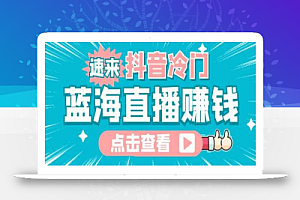 最新抖音冷门简单的蓝海直播赚钱玩法,流量大知道的人少,可以做到全无人直播