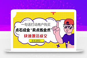 点石成金“卖点炼金术”一句话打动用户购买,快速激活成交!