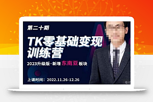 嘉伟·TK零基础变现训练营【第20期】2023升级版·新增东南亚板块,系统传授TK玩法,从小白到高手