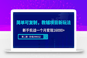 简单可复制，抖音小红书教辅项目新玩法，新手实战一个月变现16000+【视频课程+资料】