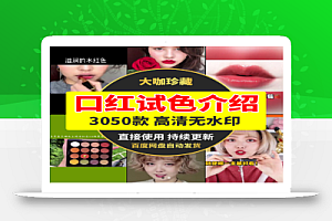 口红试色介绍3050款