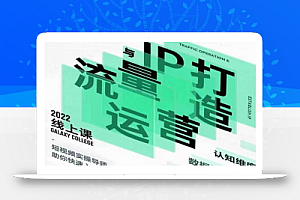 大蓝流量运营&个人ip打造课,短视频带货/爆款文案/流量运营/直播入门/镜头变现/流量商业