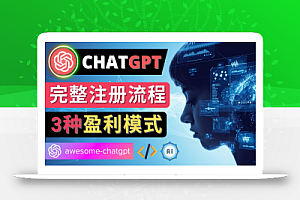 Ai聊天机器人ChatGPT账号注册教程 – ChatGPT的使用方法,3种盈利模式