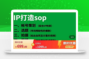 瑶瑶·自然流IP孵化,系统掌握IP孵化全流程,也能学到选题,剪辑,账号运营经验