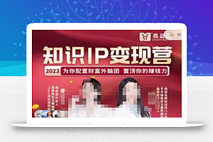鹿盈盈-知识IP变现实操营,普通人可复制的知识产品落地实操课,带你打通知识IP变现底层逻辑