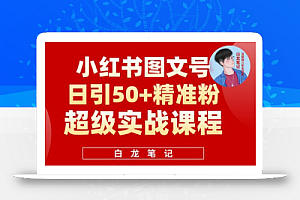 小红书图文号日引50+精准流量,超级实战的小红书引流课,非常适合新手【揭秘】