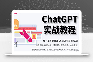 ChatGPT实战教程，带你从小白成为ChatGPT专家，未来淘汰你的不一定是GPT，但一定是会使用GPT的人