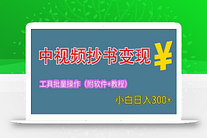 2023中视频抄书变现(附工具+教程),一天300+,特别适合新手操作的副业