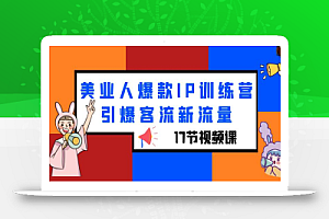 美业人爆款IP训练营,引爆客流新流量(17节视频课)