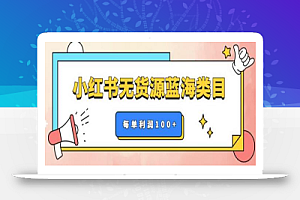小红书无货源做蓝海类目【每单利润50-200+】,单月轻松过万