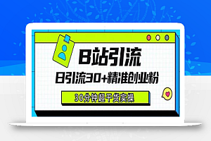 B站引流日引流30+精准创业粉,超详细B站引流创业粉玩法