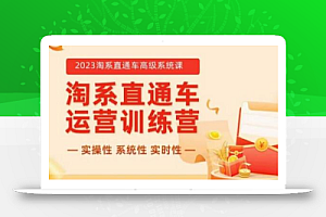 冠东·2023淘系直通车高级系统课,实操性,系统性,实时性,直通车完整体系教学