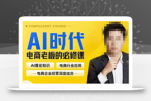 玺承·AI时代,电商老板的必修课,理论+实操+工具,驱动电商销售转化