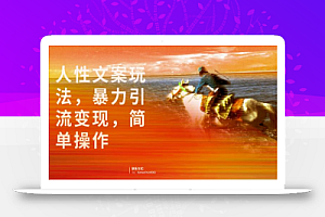 人性文案玩法,暴力引流变现,简单操作