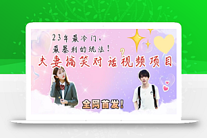 最冷门,最暴利的全新玩法,夫妻搞笑视频项目,虚拟资源一月变现10w+