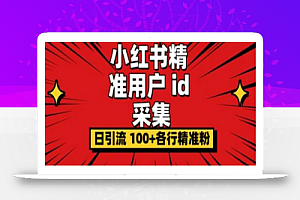 小白都会用的小红书精准用户id采集器日引流精准粉可达到100+(软件+教程)