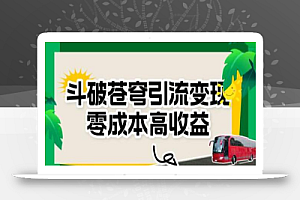 斗破苍穹引流变现,零成本高收益