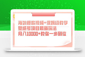 海外爆款视频+保姆级教学,壁纸号项目最新玩法,月入10000+教你一步到位