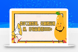 卖手工秋梨膏,无脑搬运视频,日收益最低3000+