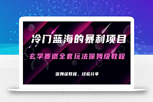玄学项目冷门的暴利赛道,玄学项目保姆级操作教程