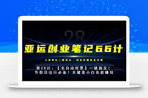 亚运创业笔记66计第28计:【全自动抢票】一键搞定!节假日出行必备!