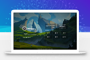 2023最新UI工作室官网个人主页源码/背景音乐/随机壁纸/一言