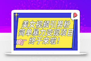 价值3980的男粉暴力引流变现项目,一部手机简单操作,新手小白轻松上手,每日收益500+