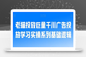 老猫投放巨量千川广告投放学习实操系列基础逻辑