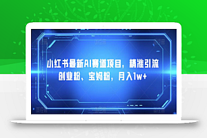 小红书最新AI赛道项目,精准引流创业粉、宝妈粉,月入1w+