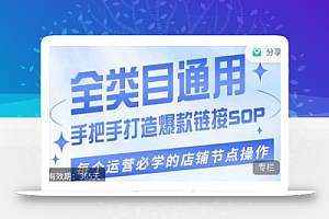 单品爆款打造实操运营,单品爆款从“0”-“1”手把手演练运营步骤
