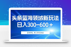 AI头条野路子蓝海领域新玩法2.0,日入300-600+,附保姆级教程