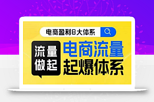 8大体系流量篇·流量做起，电商流量起爆体系线上课