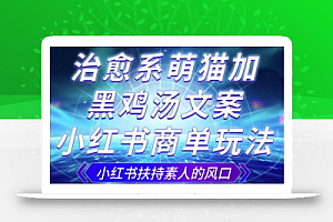 治愈系萌猫加+黑鸡汤文案,小红书商单玩法,3~10天涨到1000粉,一单200左右