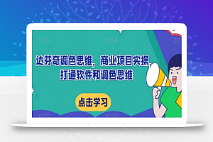达芬奇调色思维,商业项目实操,打通软件和调色思维